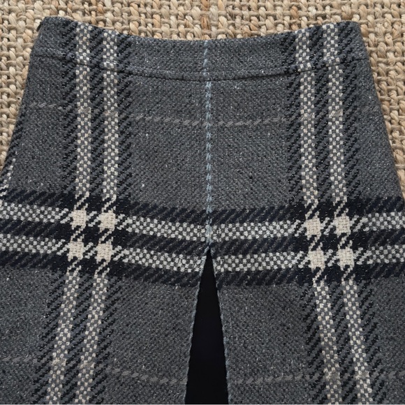 Burberry Gray Plaid Midi Skirt - Picture 8 of 16